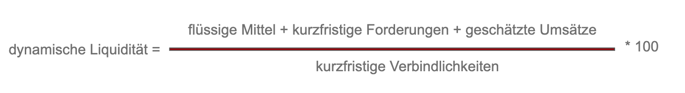 Formel dynamische Liquidität