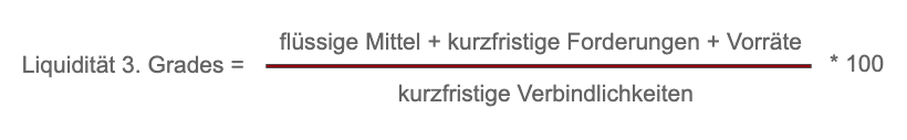 Berechnung Liquidität 3. Grades